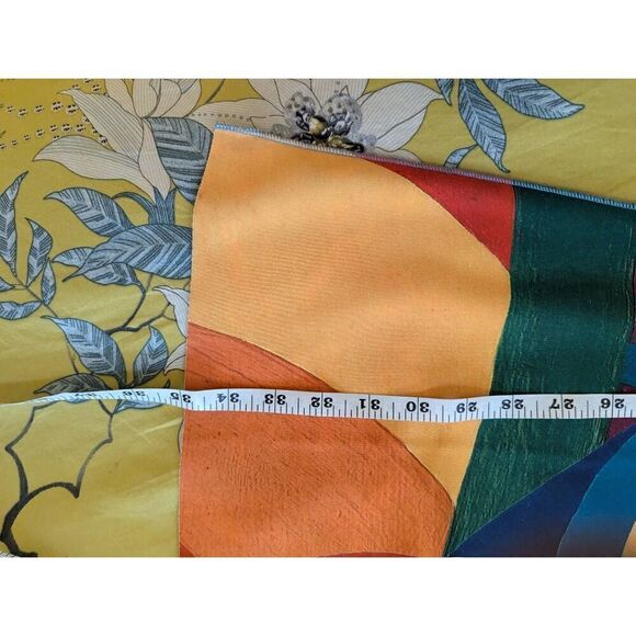 Animapop Women’s Medium Reversible Floral Colorblock Lobster Kimono Midi Dress - Picture 8 of 10